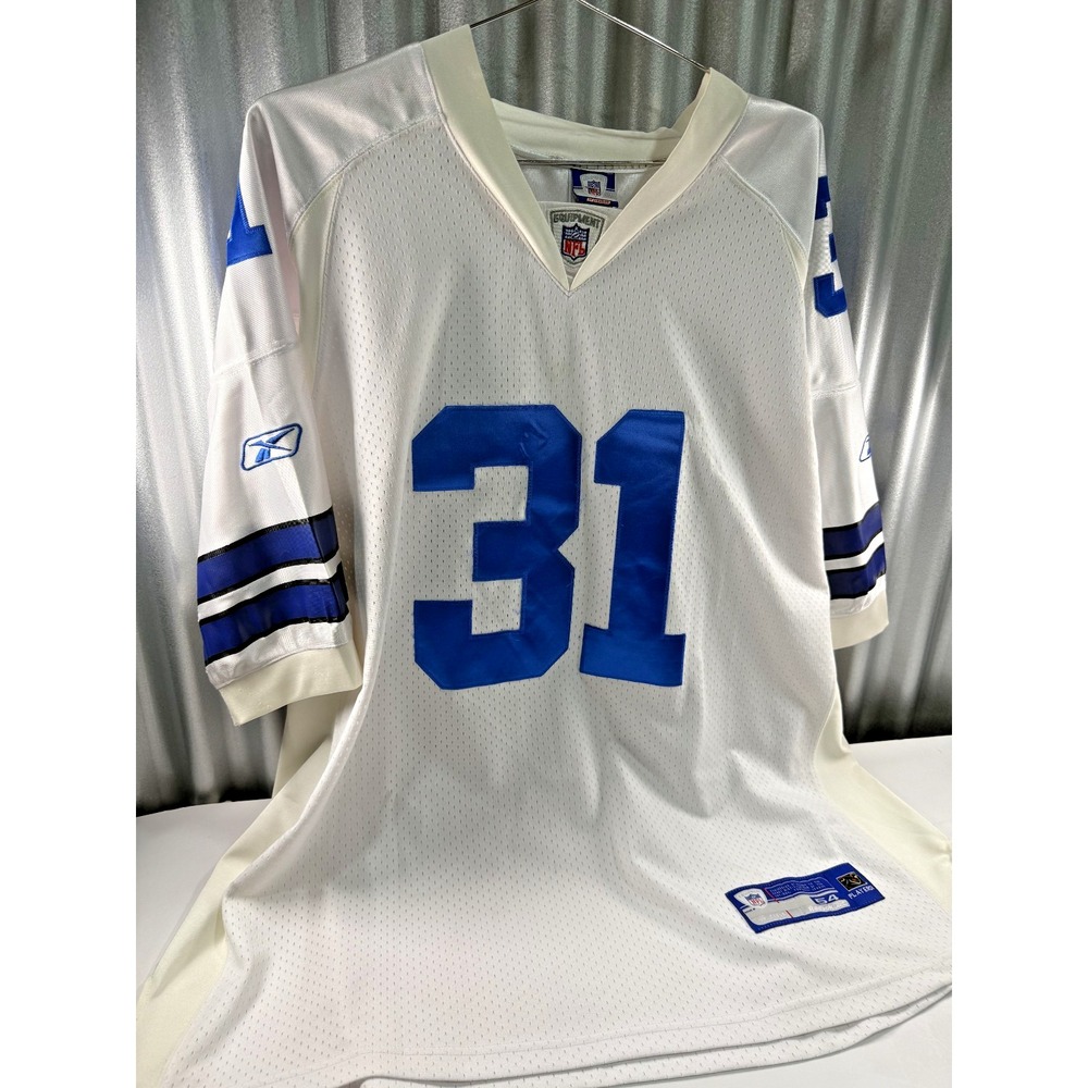 VINTAGE Roy Williams Dallas Cowboys Jersey Men 54 XXL White Reebok NFL Equipment